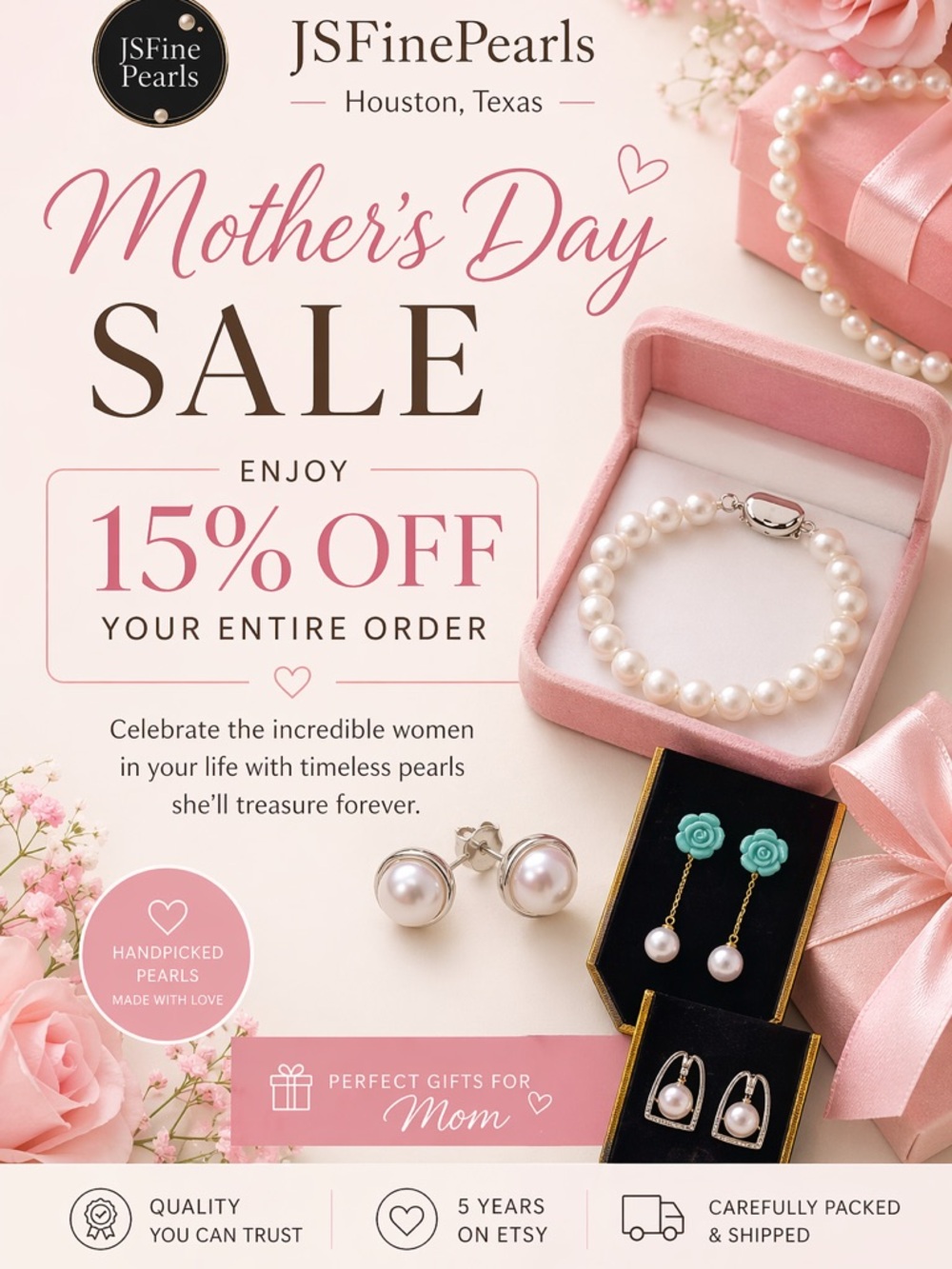 Freshwater Pearl Jewelry- Elegant Mother’s Day Gift